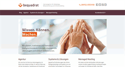 Desktop Screenshot of bequadrat.de